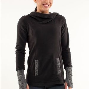 •LULULEMON• Apres Run Pullover Fleece Size 8 Black